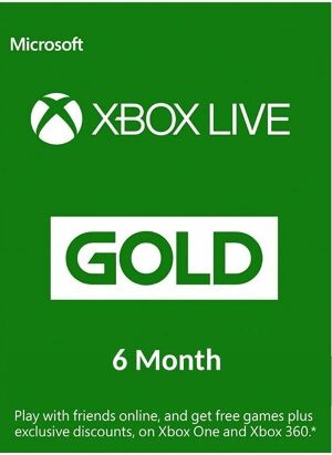 6 Months Xbox Live Gold Membership - Global - Key